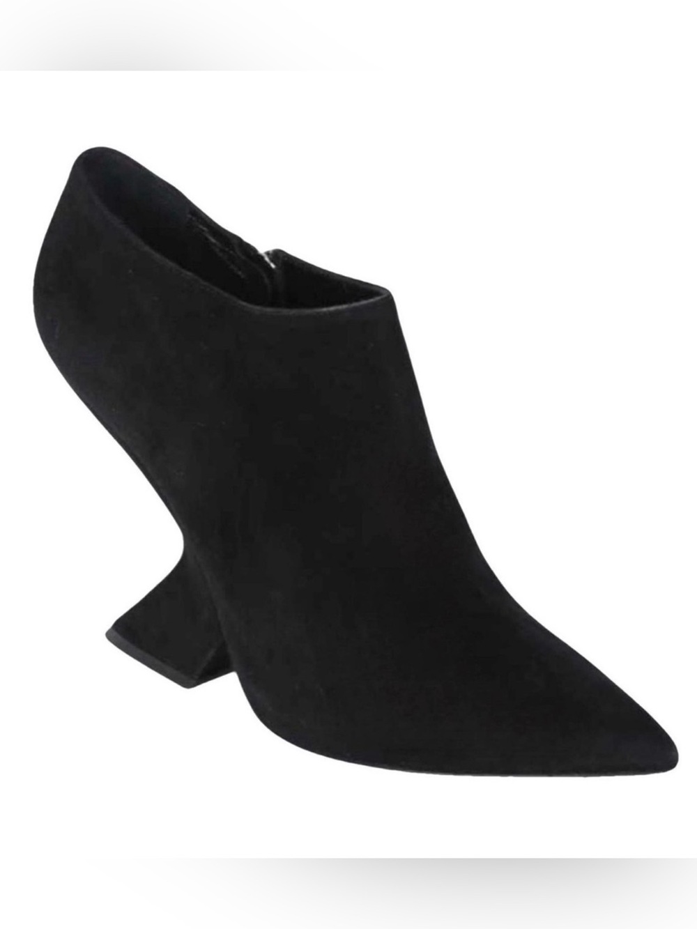Christian Dior black suede ankle boots